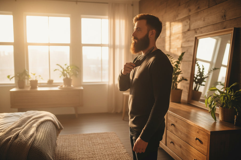 Loukili™ metal folding beard comb