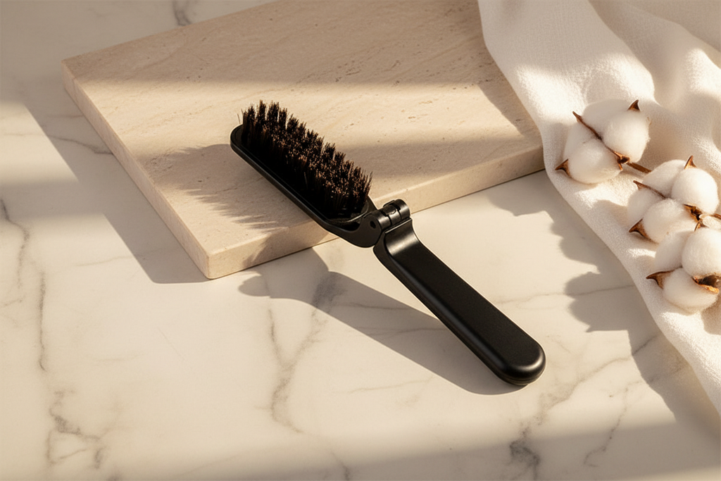 Loukili™ folding shaving brush