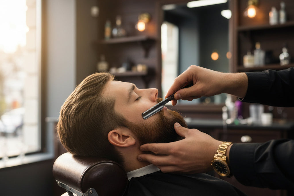 Old-Fashioned Manual Beard & Eyebrow Razor