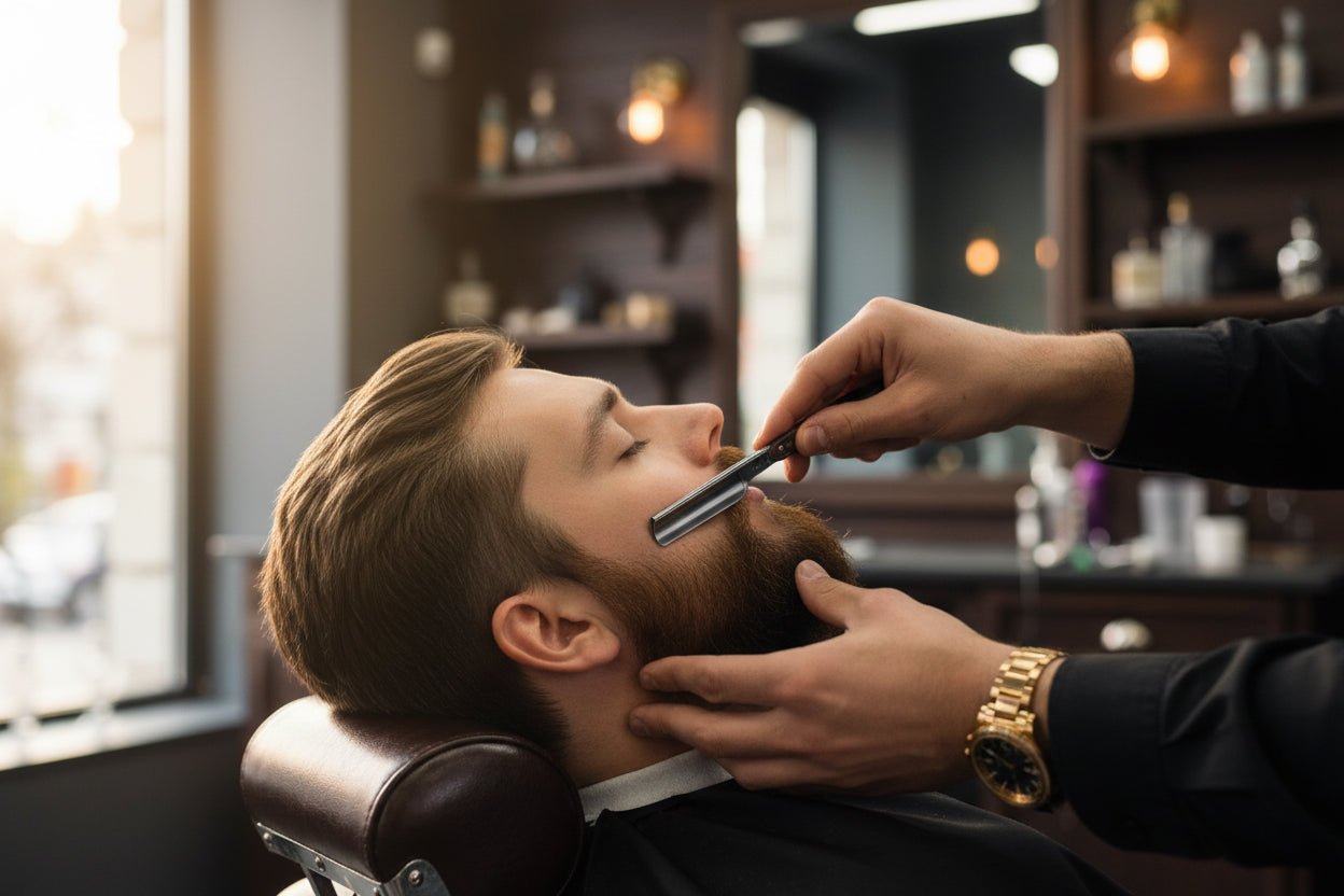 Old-Fashioned Manual Beard & Eyebrow Razor